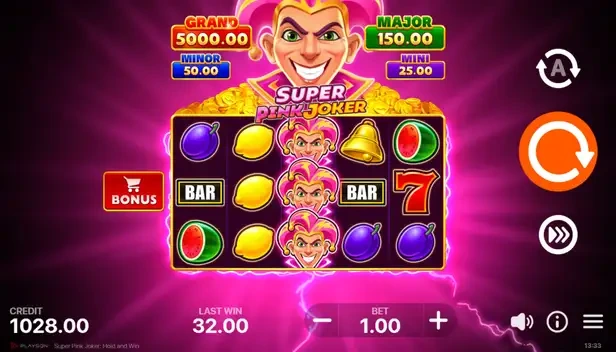 Бонусная игра Hold and Win с использованием множителей Joker в онлайн-слоте Pink Joker